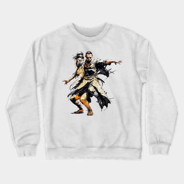 Rhyme Flow Chronicles Crewneck Sweatshirt by Digital Mordan Store 